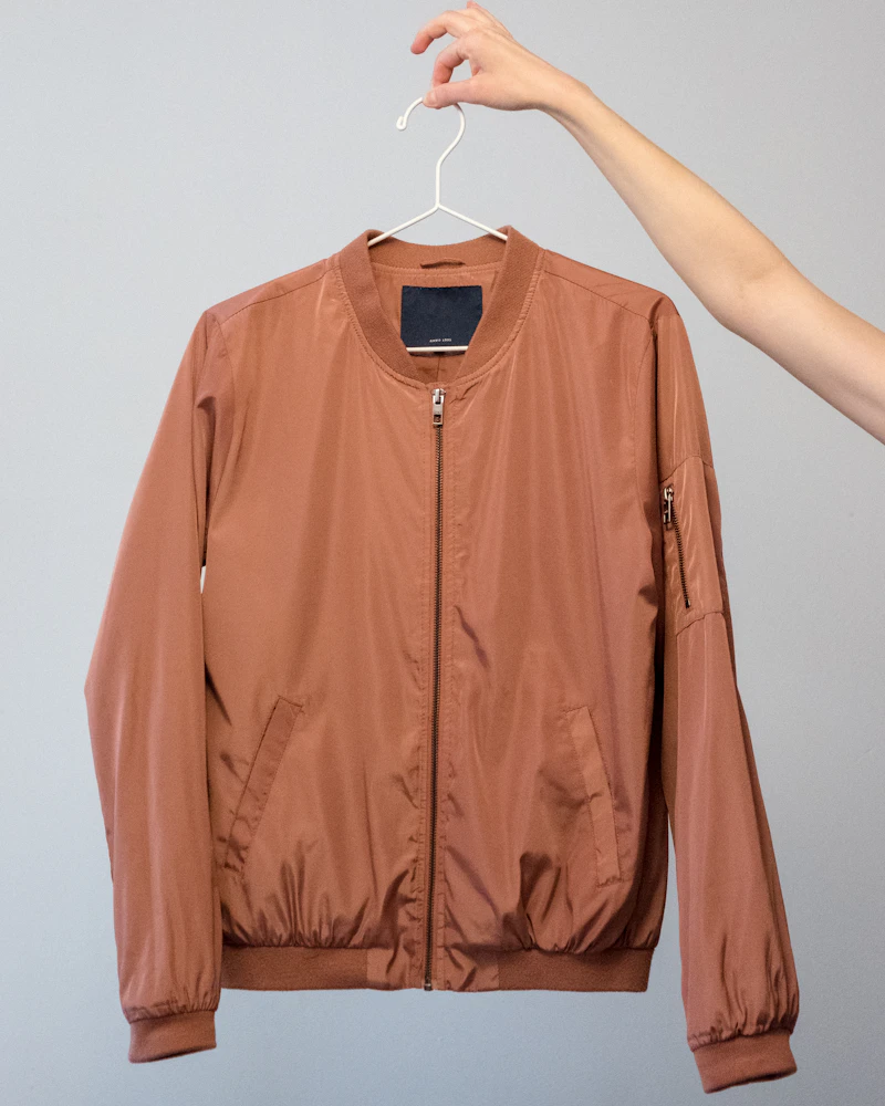 Νάιλον Bomber Jacket, Τερρακότα