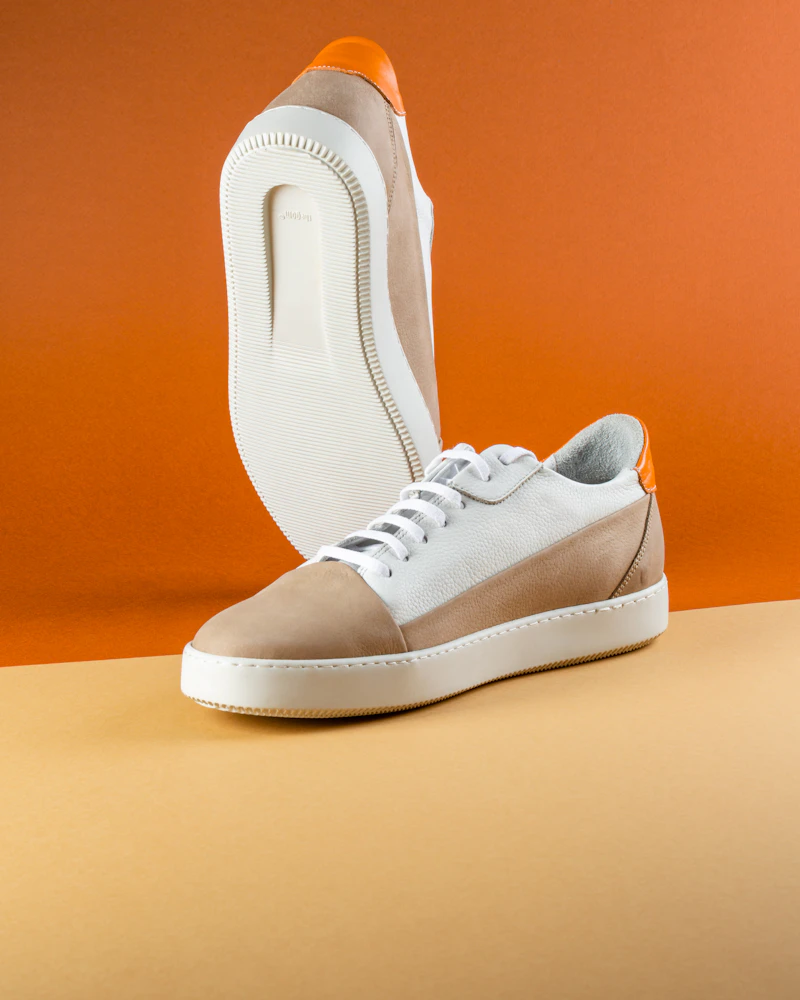 Retro Court Sneakers, Λευκά