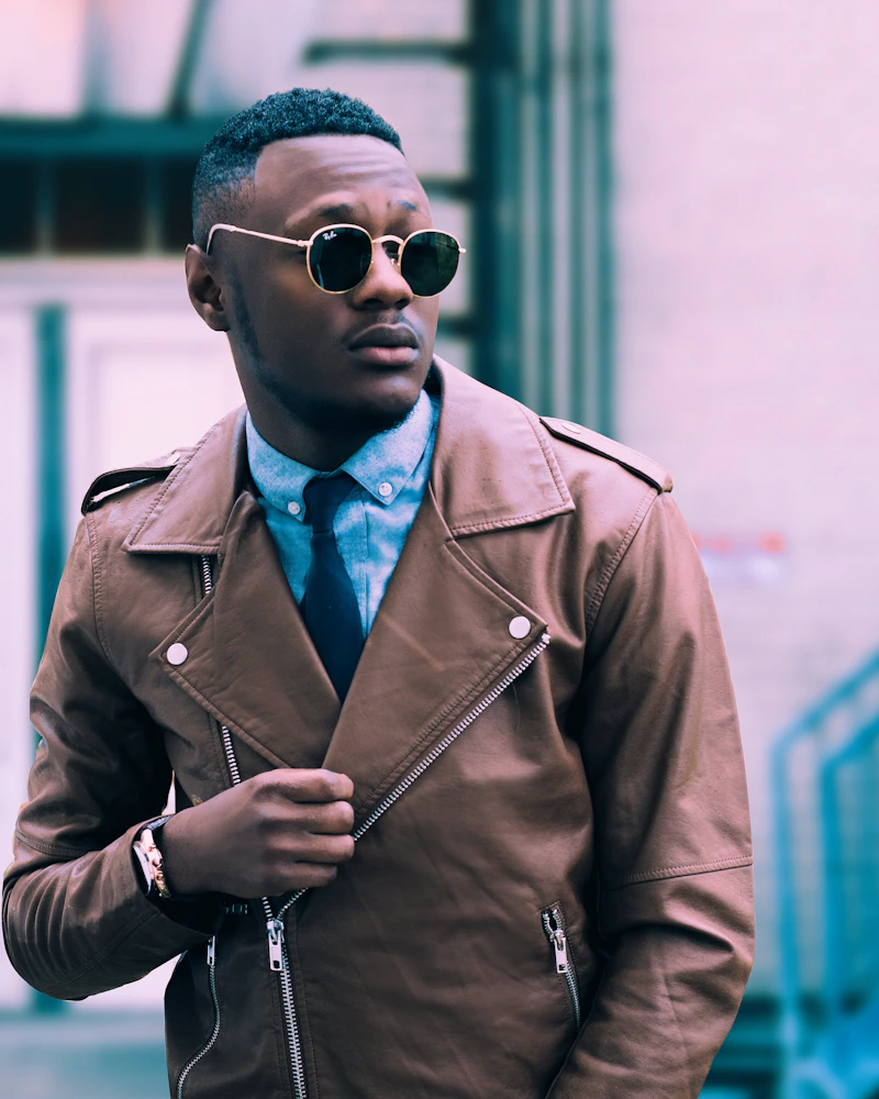 Δερμάτινο Car Coat, Cognac