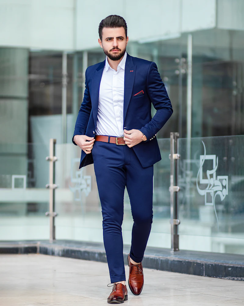 Navy Wool Suit